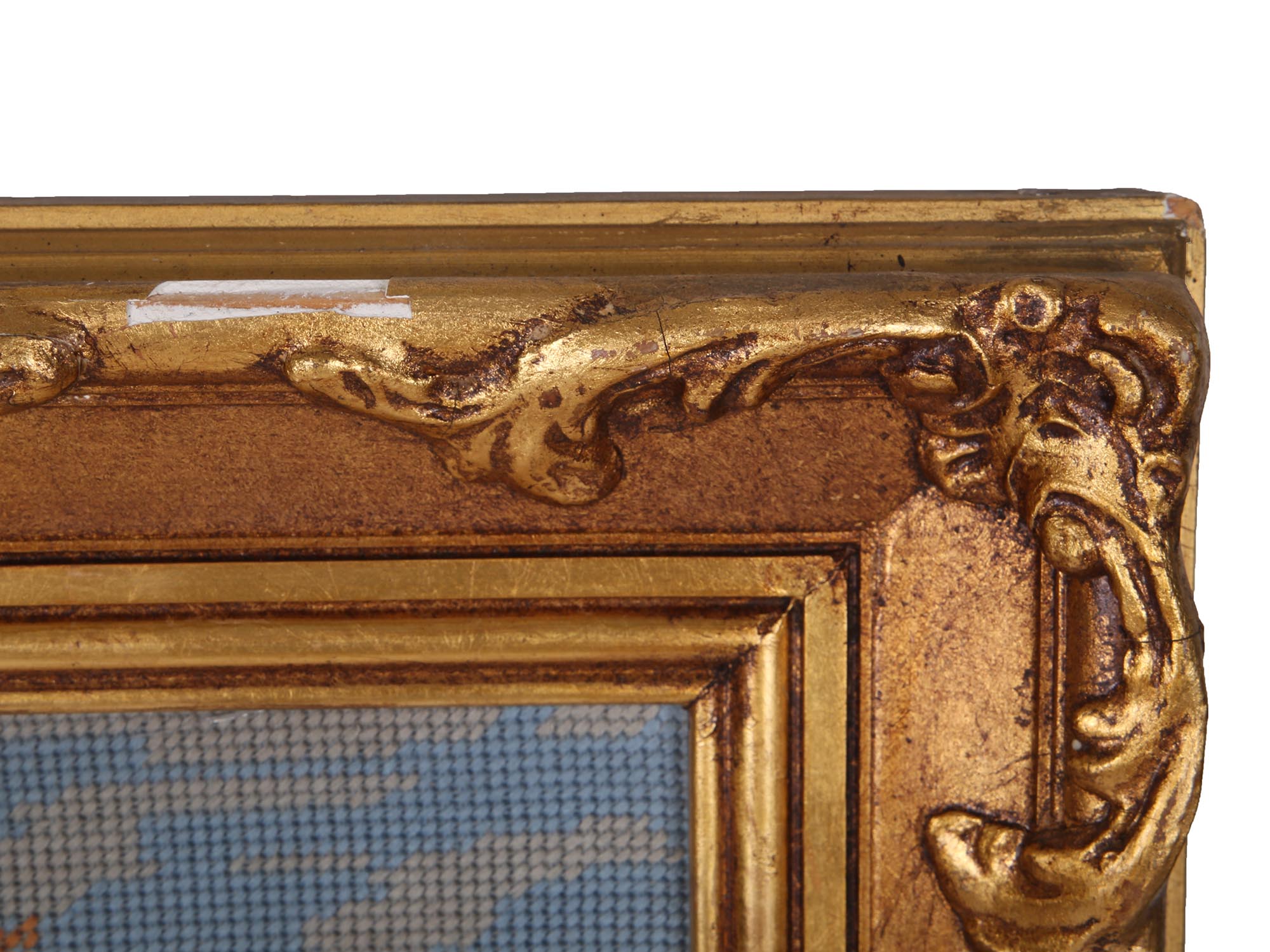 VINTAGE CLASSIC GREEK GODDESS EMBROIDERY FRAMED PIC-2
